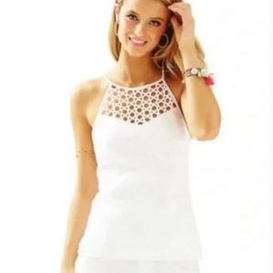 Lilly Pulitzer Larina Top Tanktop in white
